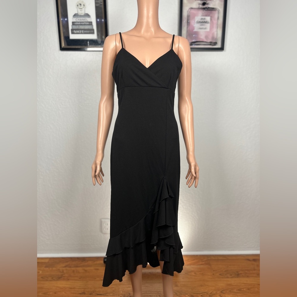 Younique Elegant Black Spaghetti Strap Dress size L